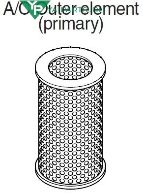 Yp air filter out original