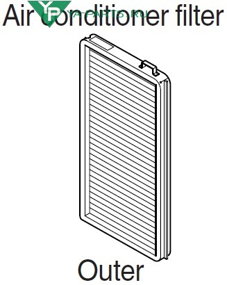 Yp air conditioner filter out original